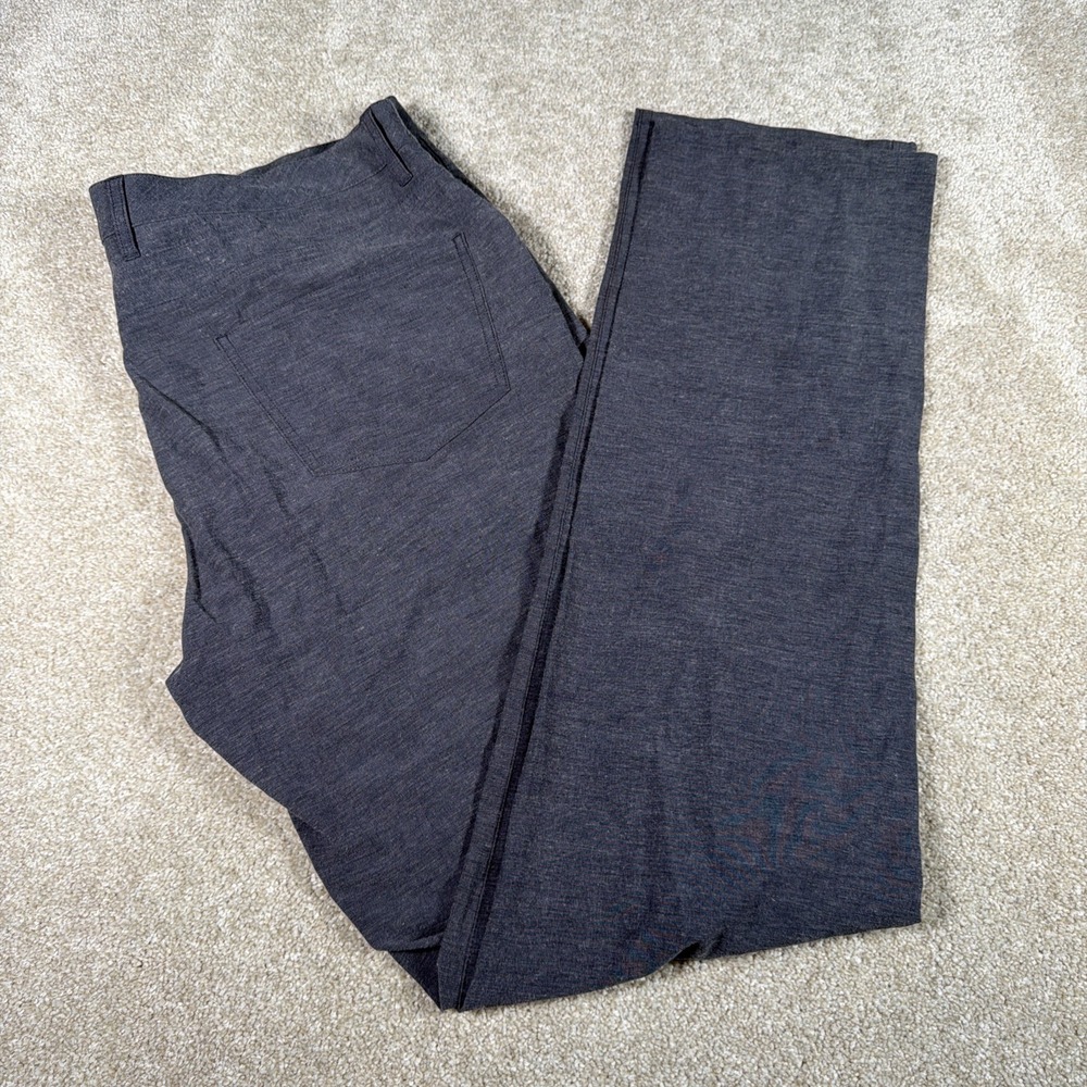 Fish Hippie Co. Bonita Straight Leg Pants Mens 35/34 (FITS 36 X 34) Gray Outdoor